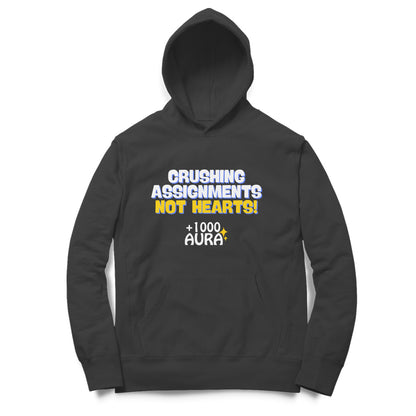 Crushing Assignments not hearts | Hoodie(Male)