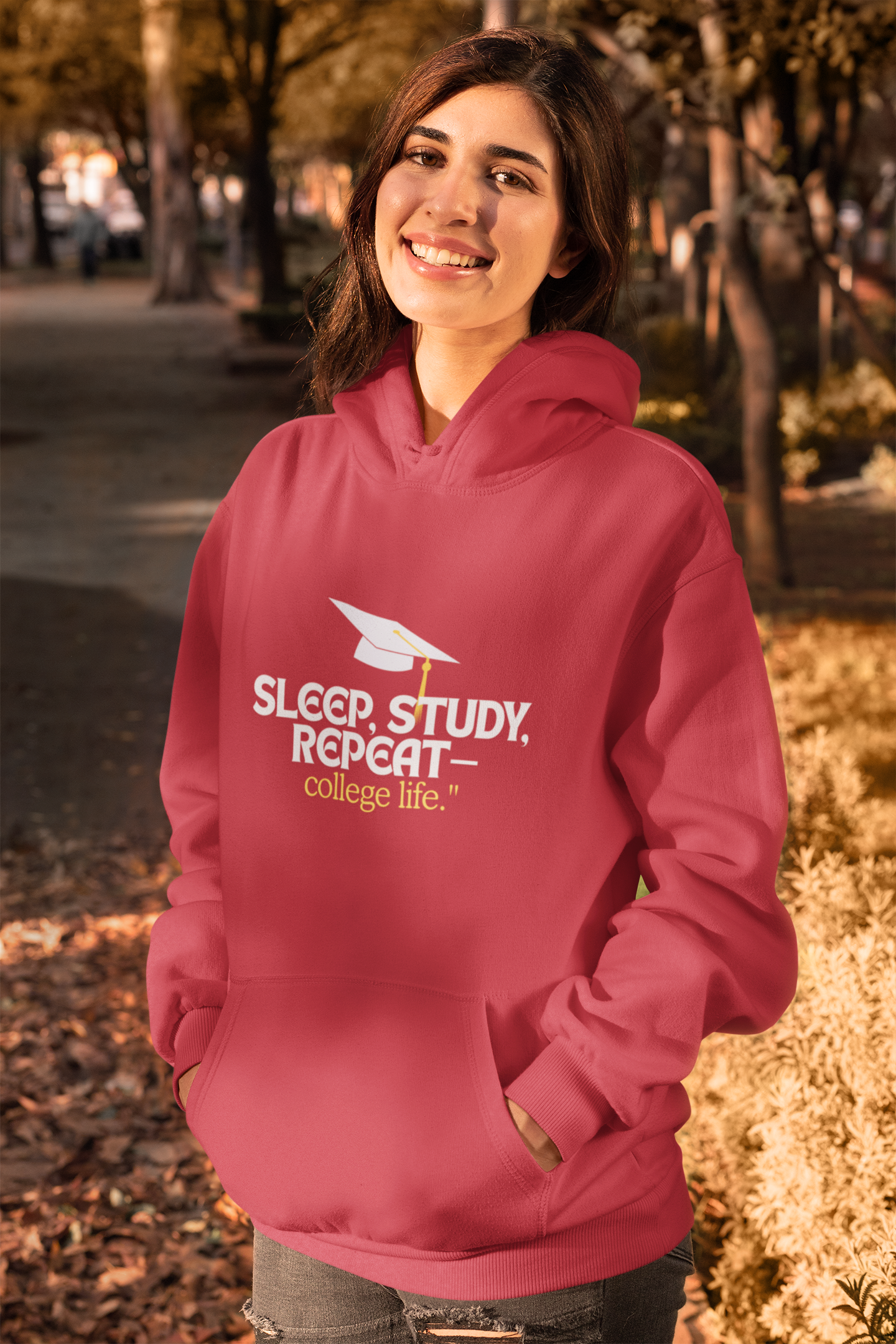 Sleep,Stude,Repeat College Life | Hoddie (Women)